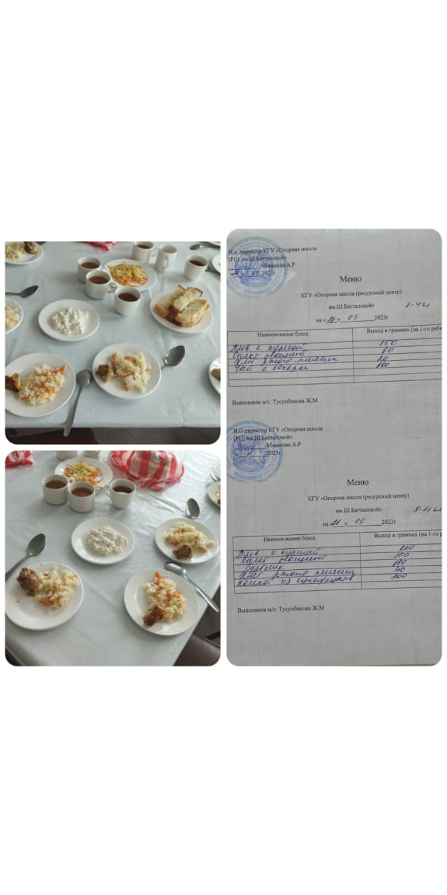 26.09.2023. Ас мәзірі