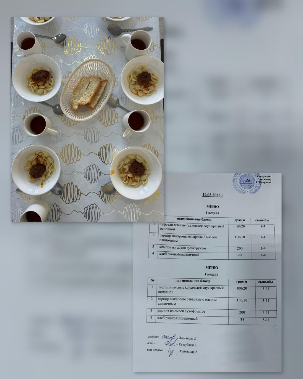 Ас мәзірі 19.03.2025ж. 