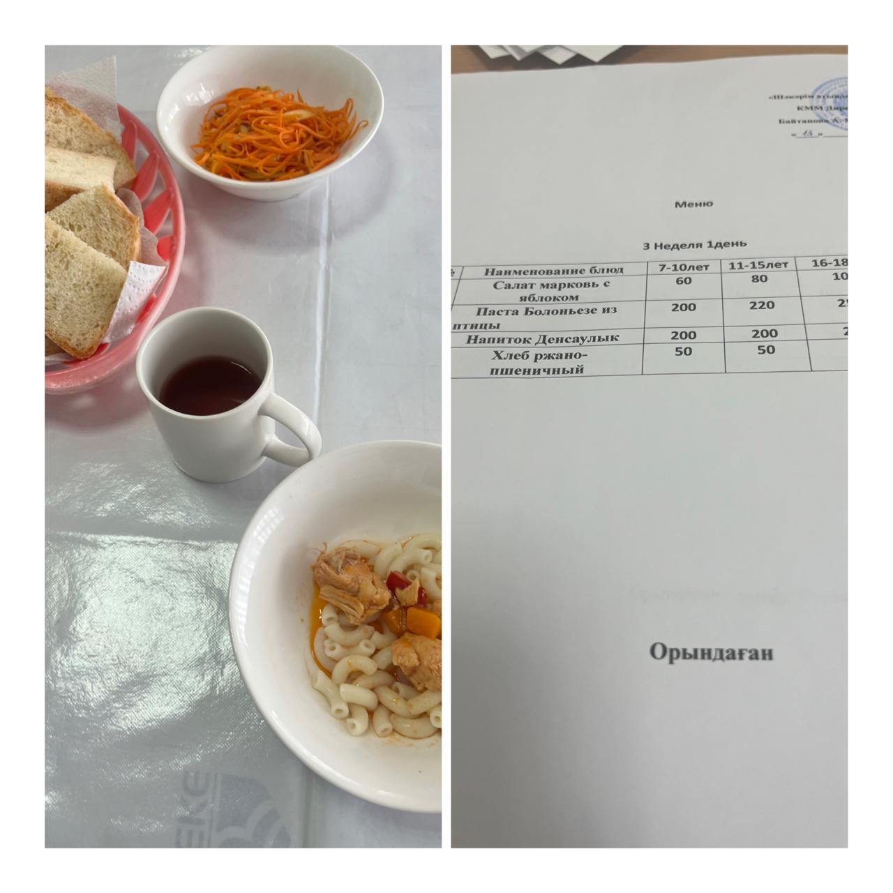 Школьное питание на  13октября »