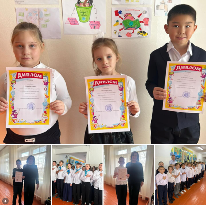 В завершение Недели финансовой грамотности в КГУ «Мичуринская основная средняя школа» прошла итоговая линейка