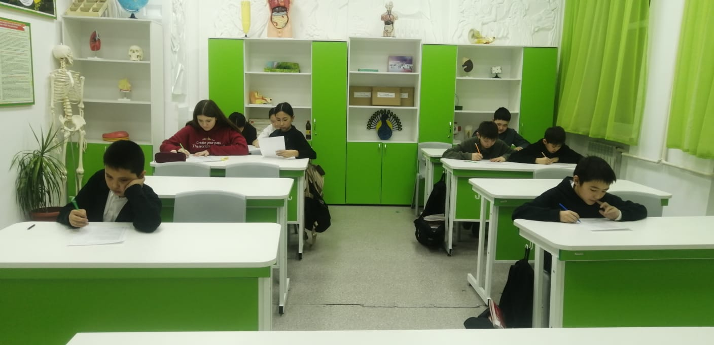 М.Дулатұлы атындағы ЖББ мектебінде 7-сынып оқушыларынан 