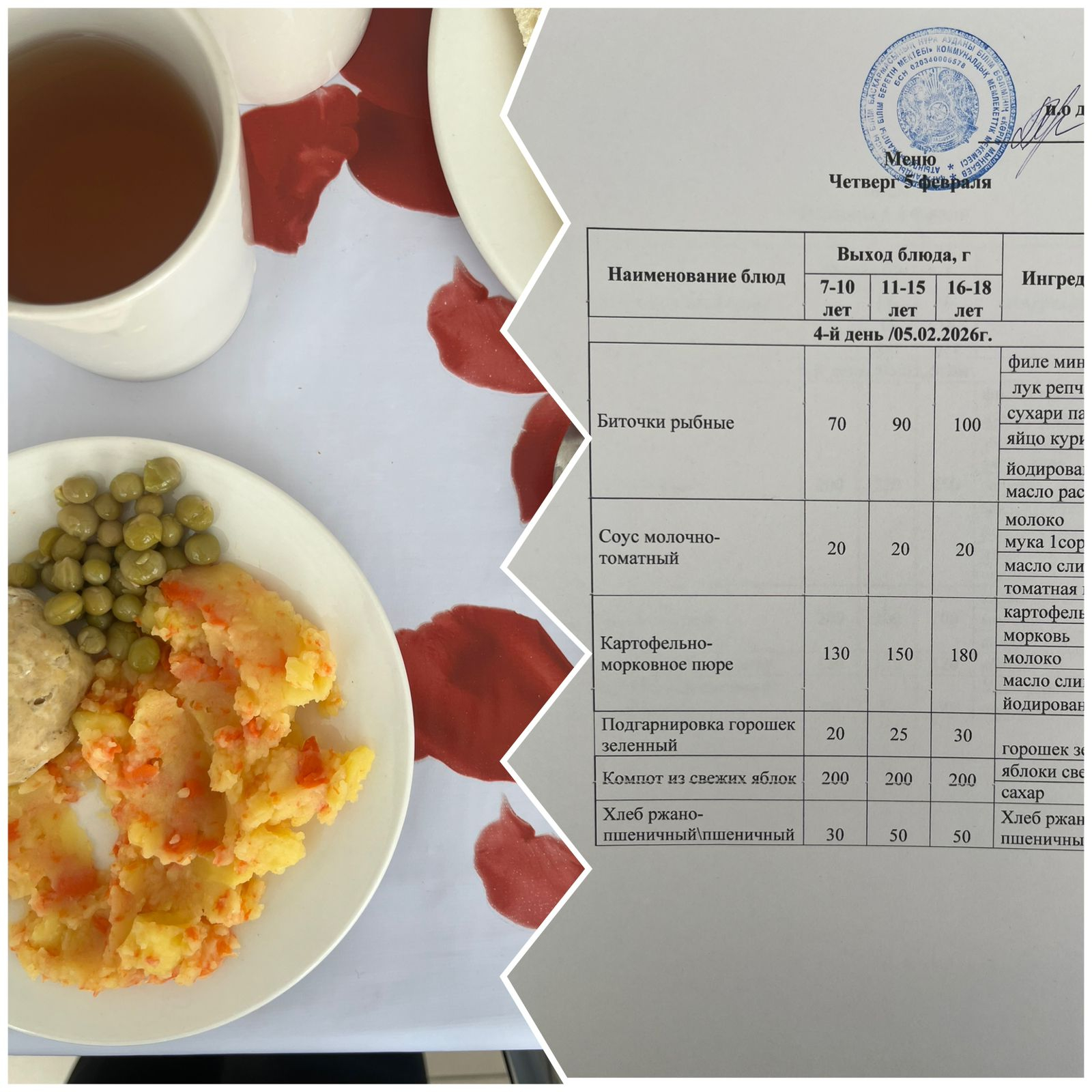 ЕЖЕДНЕВНОЕ МЕНЮ