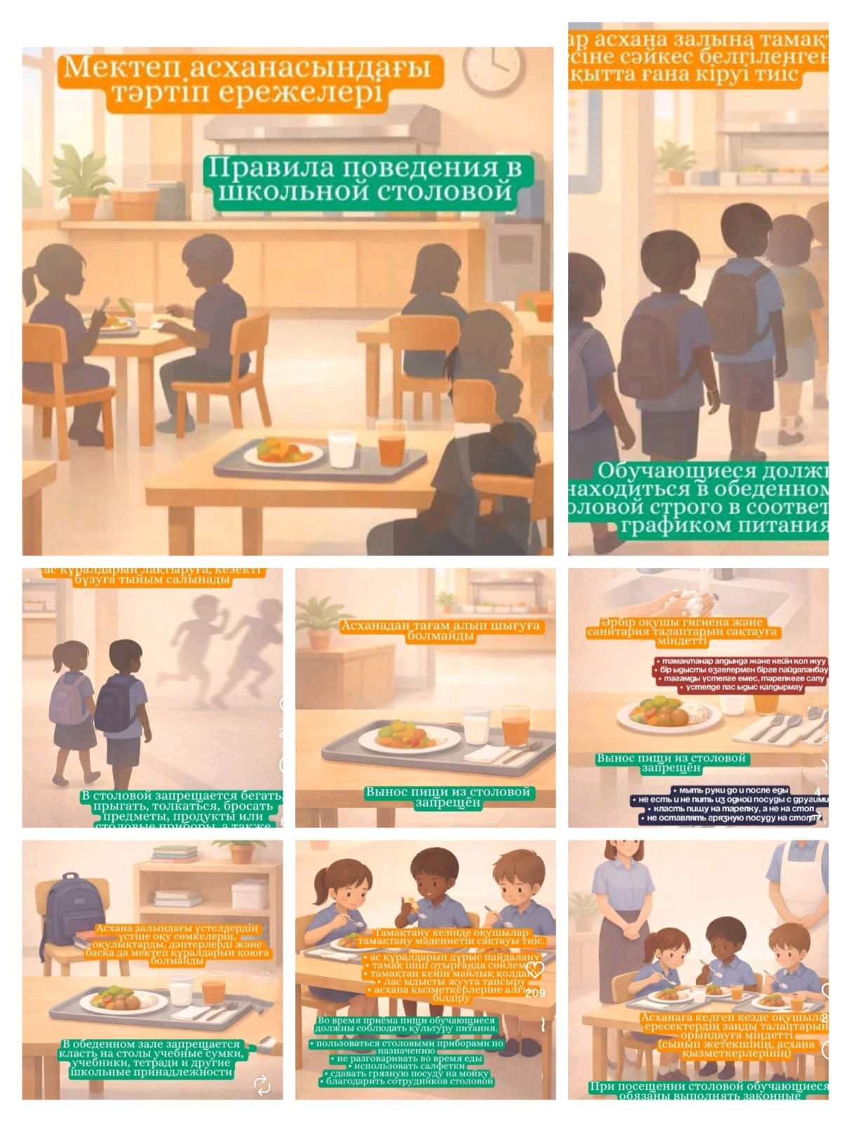 Мектеп асханасындағы тәртіп ережелері 