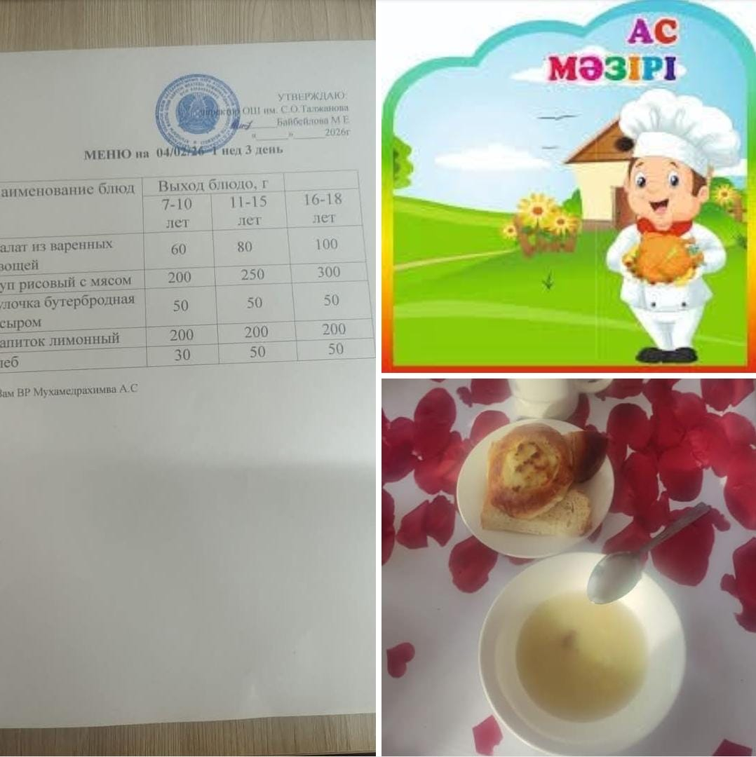 Күнделікті ас мәзірі