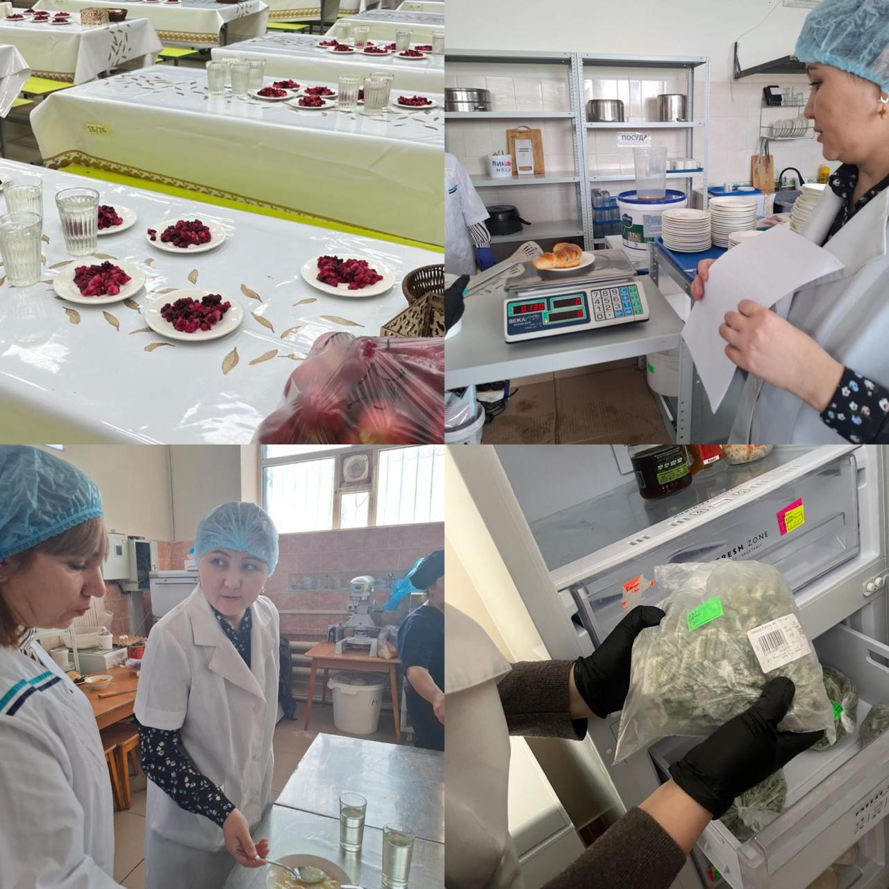 18 ақпанда мектеп асханасында оқушылардың тамақтану сапасын бақылау жөніндегі комиссия жұмыс жүргізді.