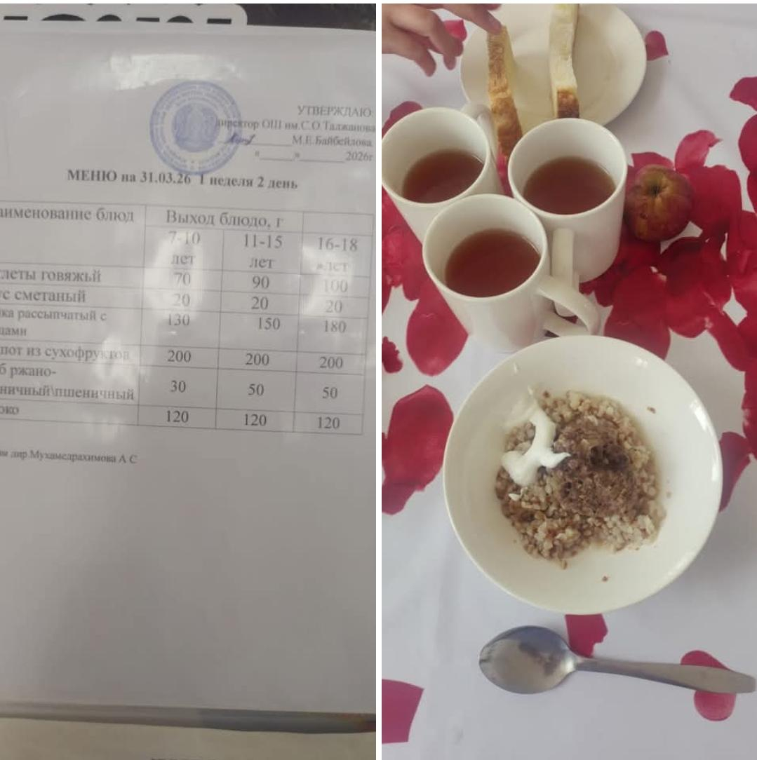 Күнделікті ас мәзірі
