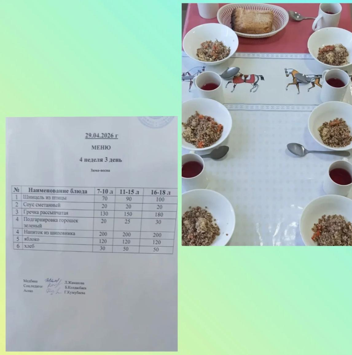 Ас мәзірі 29.04.2026
