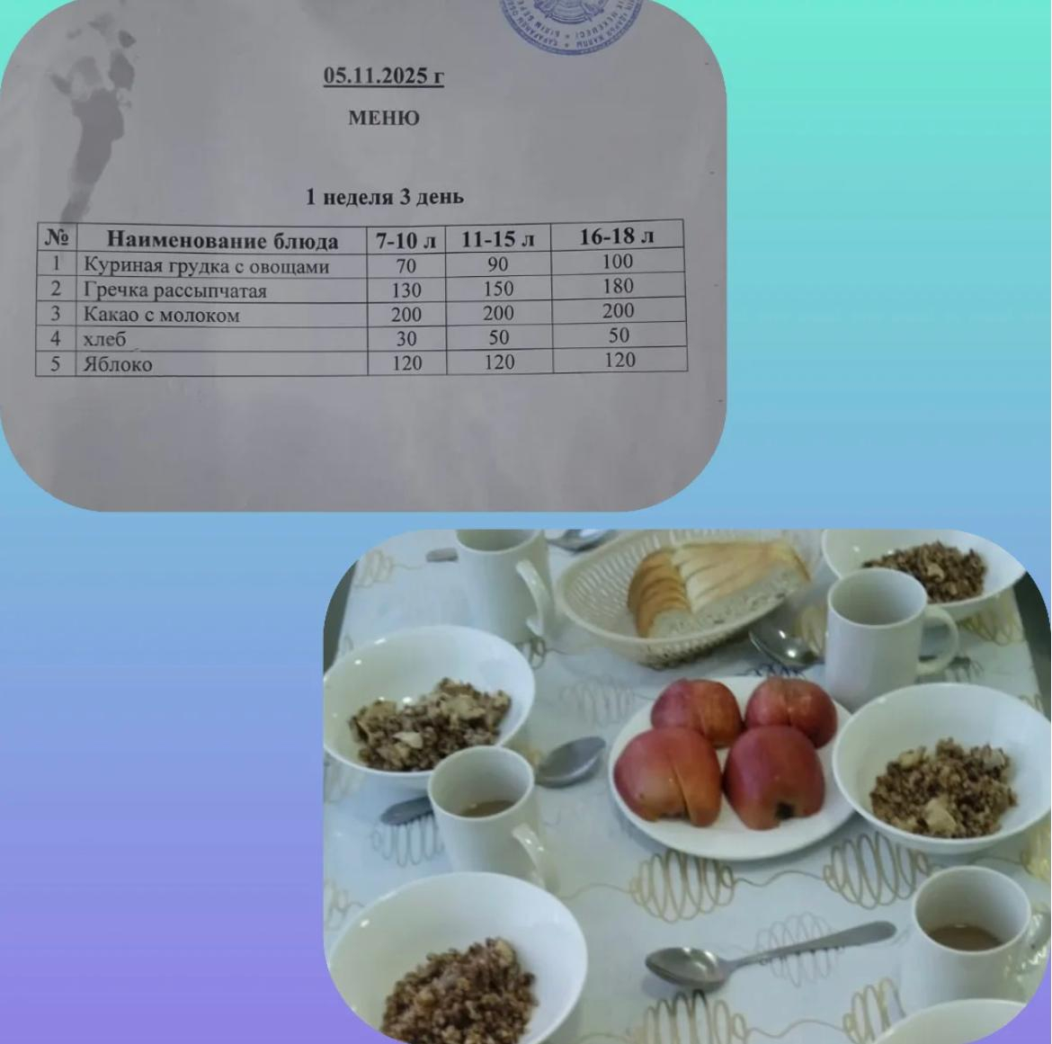 Ас мәзірі 05.11.2025