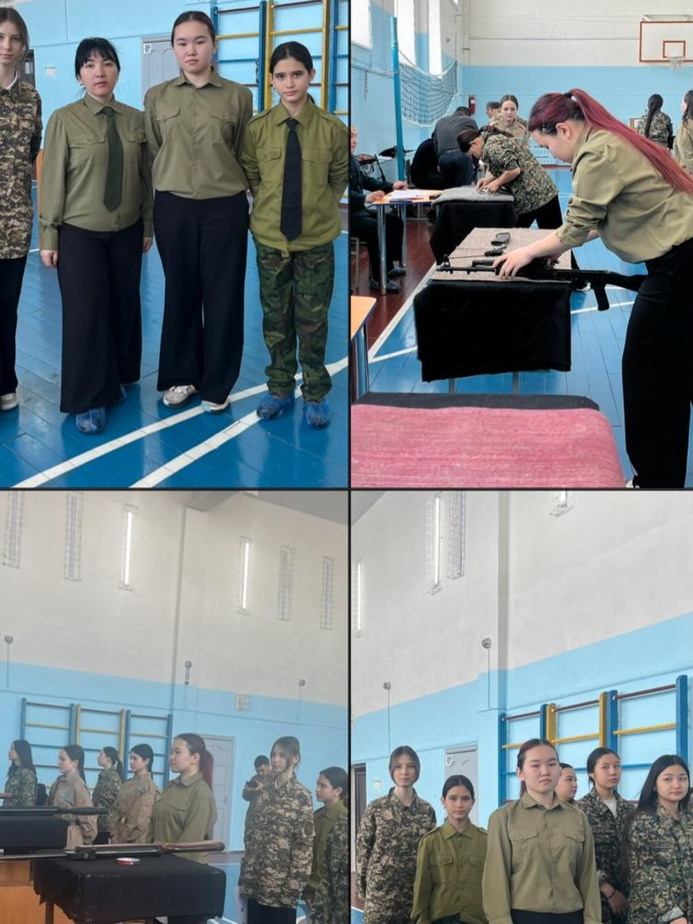  Абай ауданының білім беру ұйымдары арасында қыздар арасындағы аудандық әскери үшсайыс жарысы өтті.