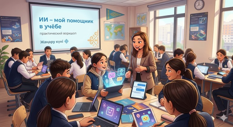 Бүгін біздің мектепте 