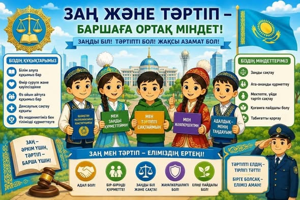 Заң және тәртіп-баршаға ортақ міндет!