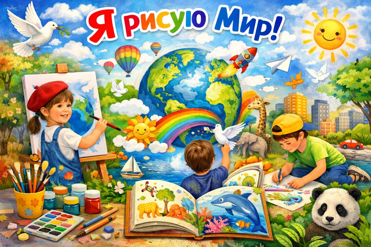 «Мен әлемді суреттеймін!»/ «Я рисую мир!»